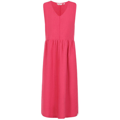 Cherry - Front - Lazy Jacks Womens-Ladies Linen Maxi Dress