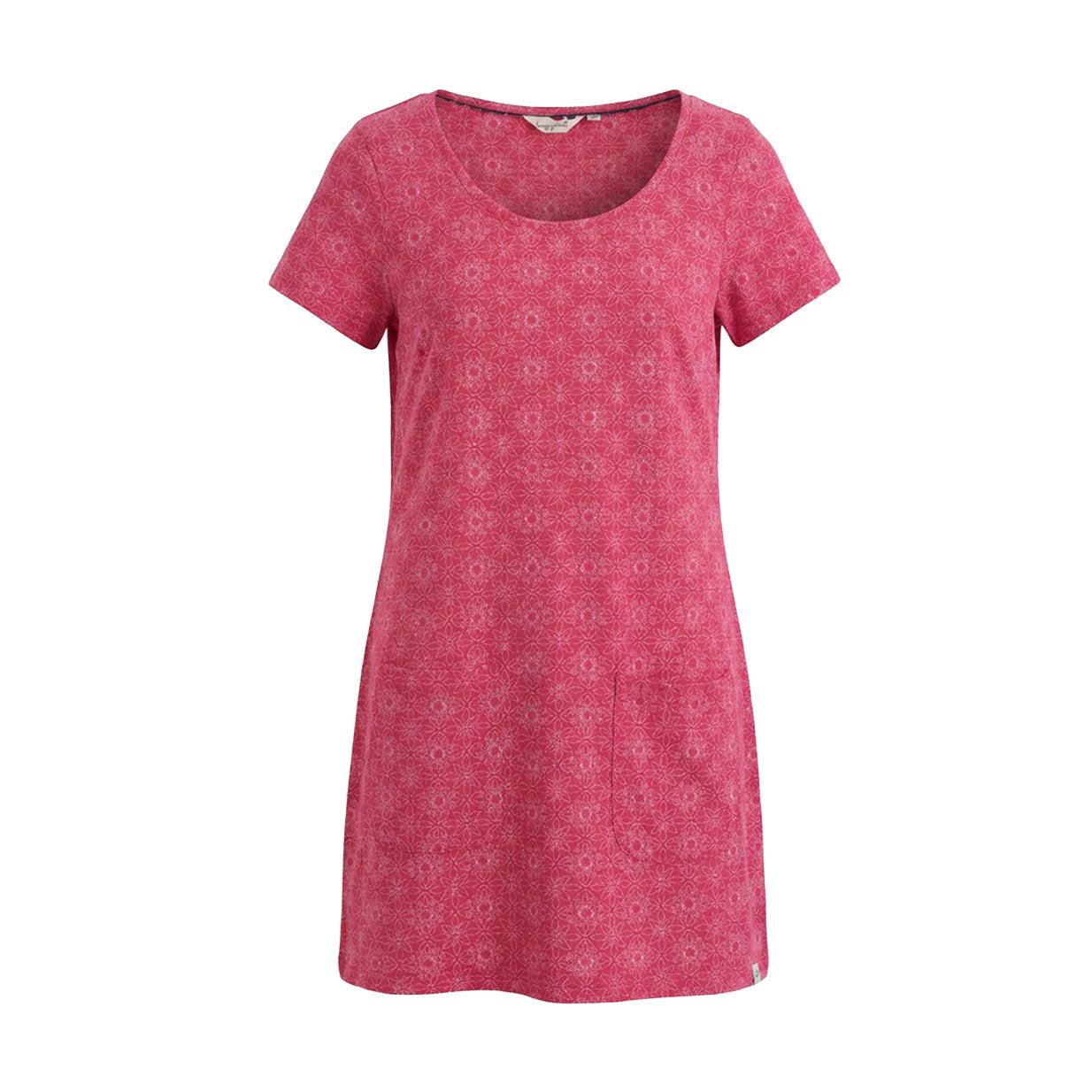 Pink - Front - Lazy Jacks Womens-Ladies Geometric Tunic