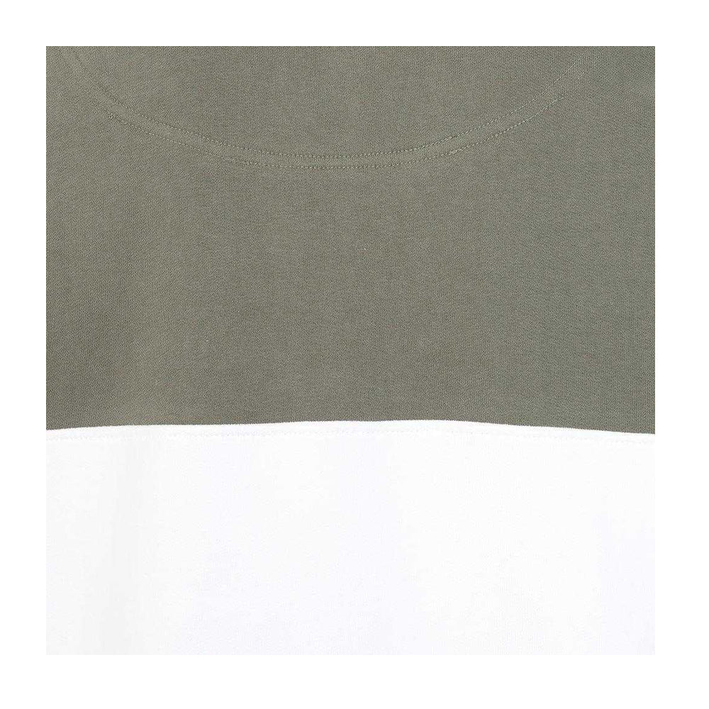 Khaki Green-Grey Marl - Side - Lazy Jacks Mens Contrast Quarter Zip Sweatshirt
