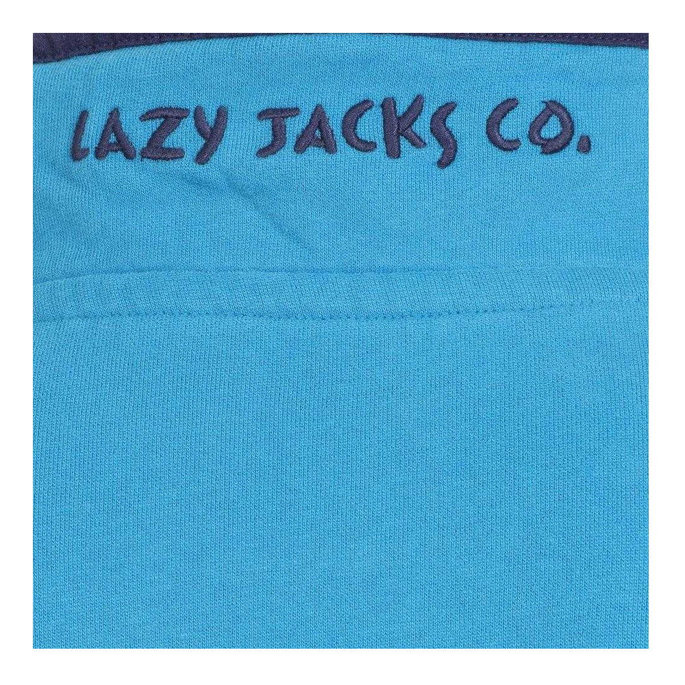 Turquoise - Side - Lazy Jacks Womens-Ladies Soft Touch Quarter Zip Sweatshirt