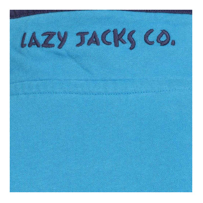 Turquoise - Side - Lazy Jacks Womens-Ladies Soft Touch Quarter Zip Sweatshirt