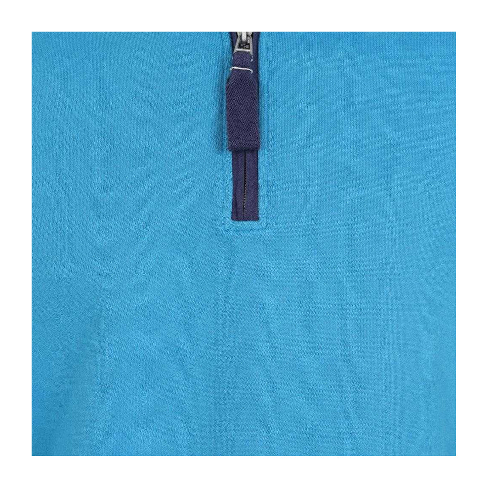 Turquoise - Lifestyle - Lazy Jacks Womens-Ladies Soft Touch Quarter Zip Sweatshirt