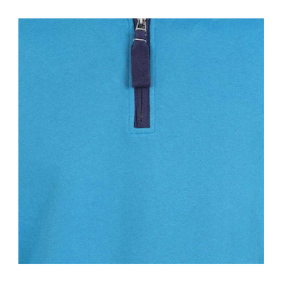 Turquoise - Lifestyle - Lazy Jacks Womens-Ladies Soft Touch Quarter Zip Sweatshirt