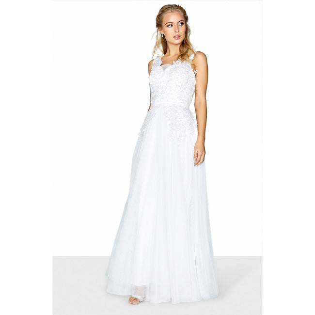 Little Mistress Womens/Ladies A-Line Applique Bridal Dress