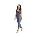 Grey Blue - Close up - Girls On Film Womens-Ladies Halcyon Frill Jumpsuit