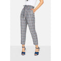 Grey - Lifestyle - Girls On Film Womens-Ladies Avenue Check Paperbag Trousers