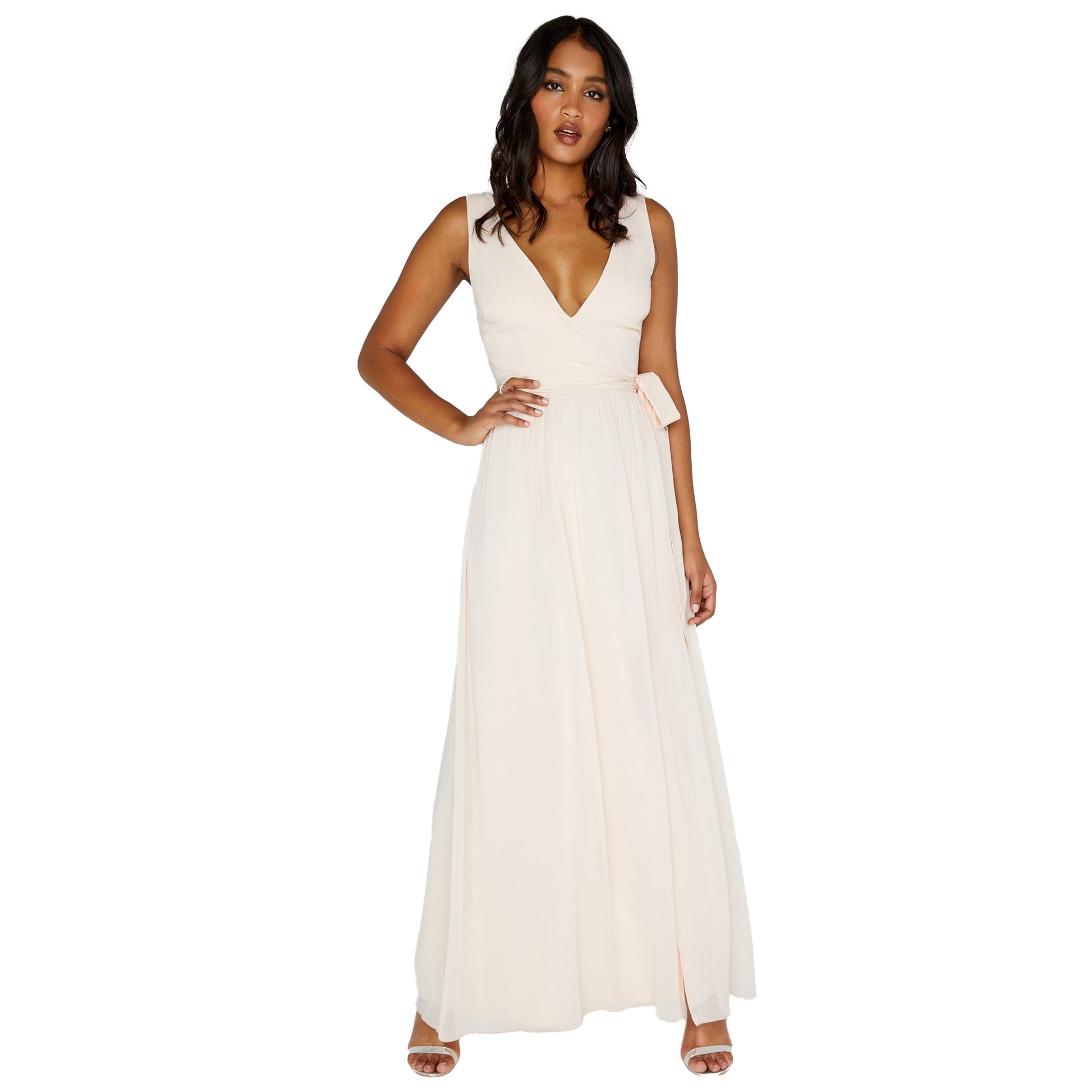 little mistress maxi dress Little Mistress Womens/Ladies Plunge Tie Maxi Dress – Universal Textiles