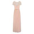 Nude - Back - Little Mistress Womens-Ladies Lace Overlay Maxi Dress