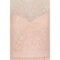 Nude - Side - Little Mistress Womens-Ladies Lace Overlay Maxi Dress