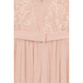 Nude - Lifestyle - Little Mistress Womens-Ladies Lace Overlay Maxi Dress