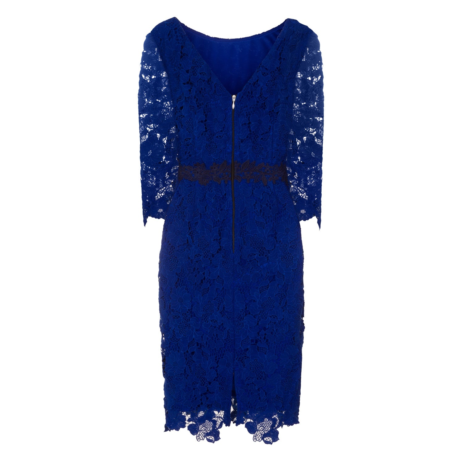 Paper Dolls Womens/Ladies Blue Crochet Lace Bodycon Dress – Universal Textiles