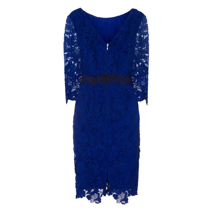 Paper Dolls Womens/Ladies Blue Crochet Lace Bodycon Dress – Universal  Textiles