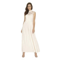 Nude - Lifestyle - Little Mistress Womens-Ladies Lace Pleated Maxi Dress