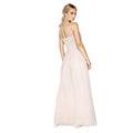 Mink - Pack Shot - Little Mistress Womens-Ladies Mink Pearl Yoke Maxi Dress