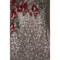 Mocha - Side - Little Mistress Womens-Ladies Mocha Sequin Maxi Dress