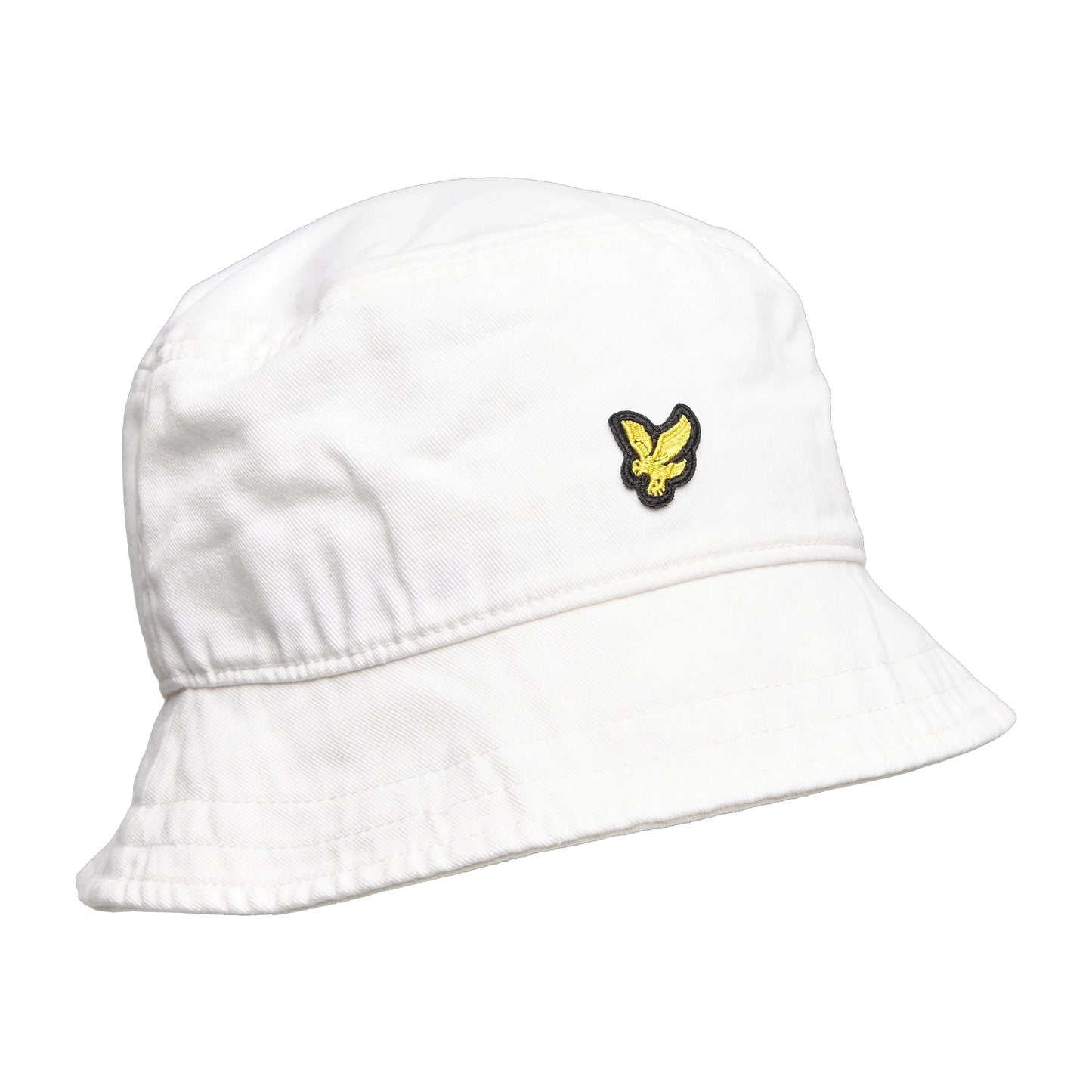 White - Front - Lyle & Scott Mens Logo Bucket Hat
