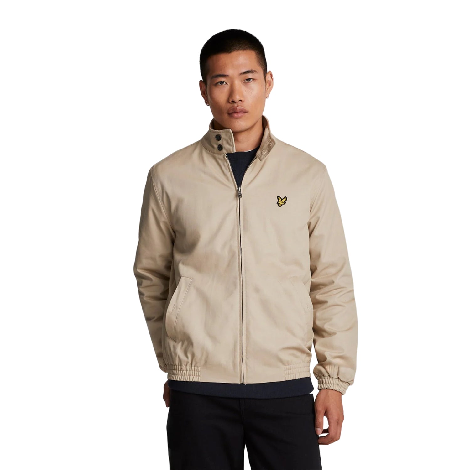 Stone - Side - Lyle & Scott Mens Harrington Jacket