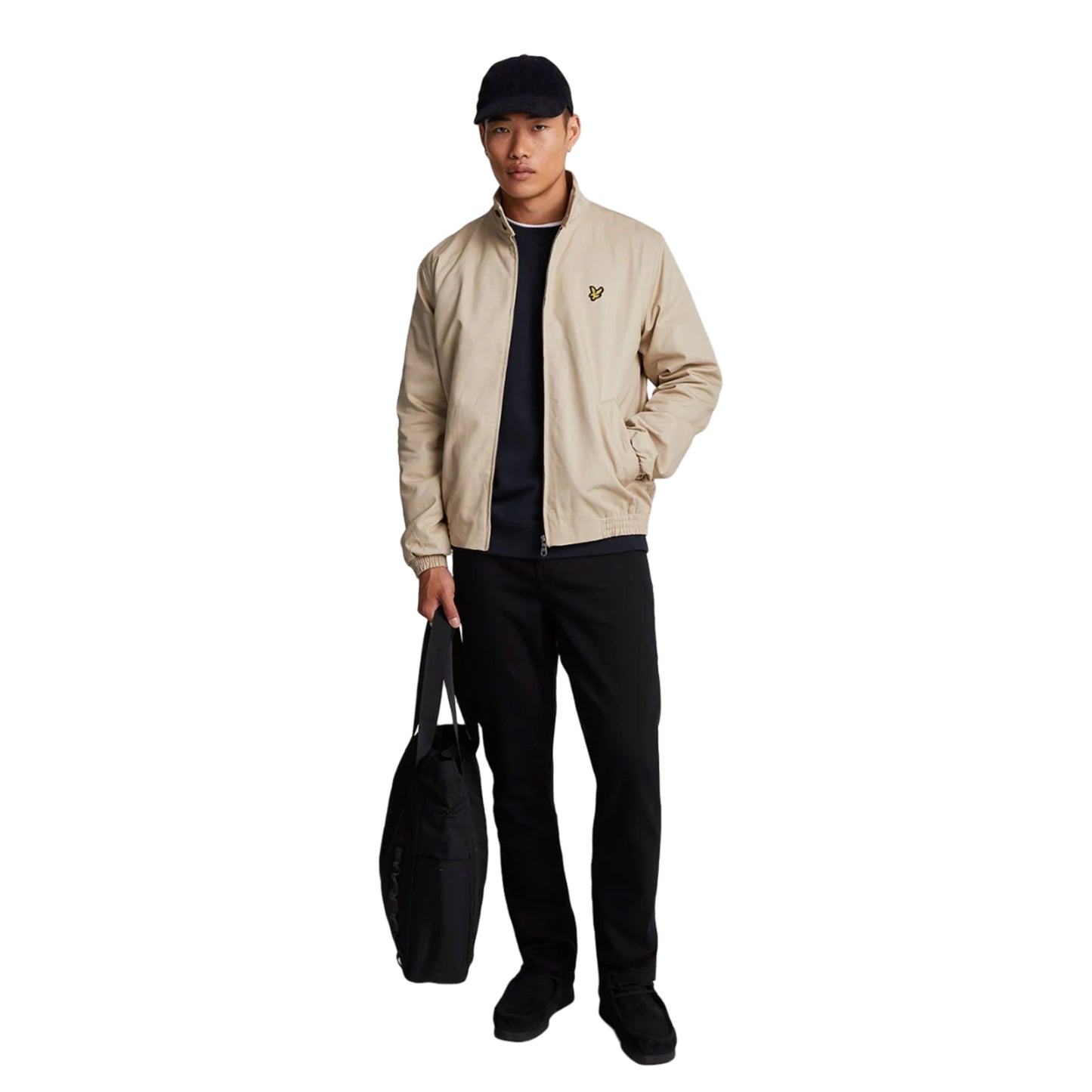 Stone - Lifestyle - Lyle & Scott Mens Harrington Jacket