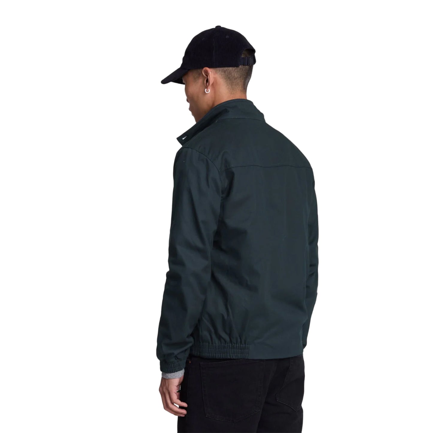 Dark Navy - Back - Lyle & Scott Mens Harrington Jacket