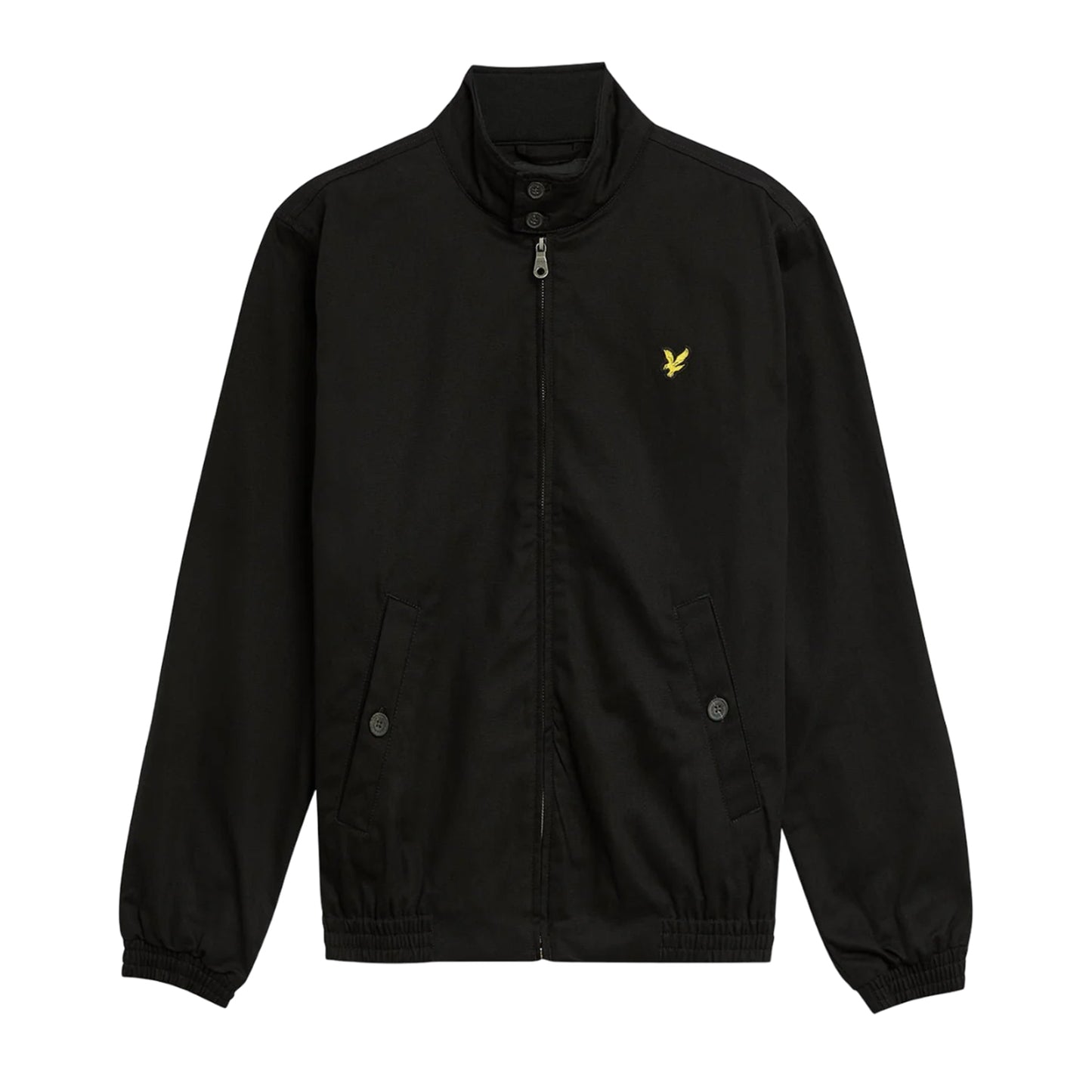 Jet Black - Front - Lyle & Scott Mens Harrington Jacket