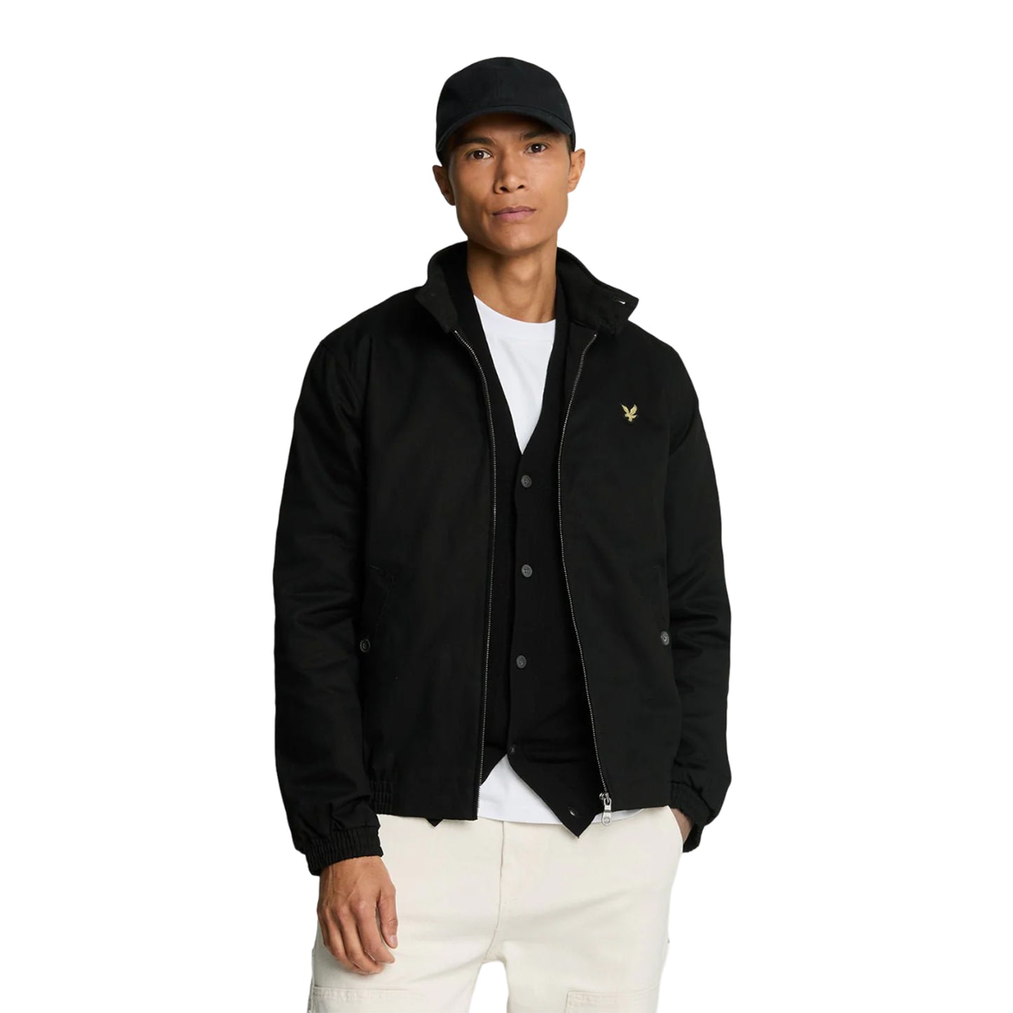 Jet Black - Side - Lyle & Scott Mens Harrington Jacket