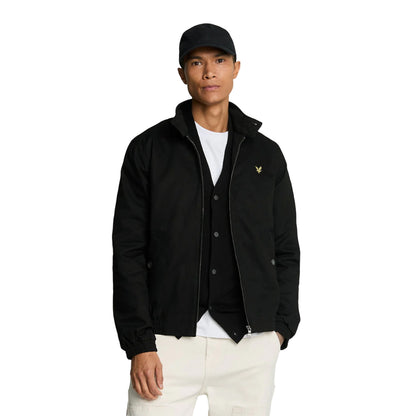 Jet Black - Side - Lyle & Scott Mens Harrington Jacket