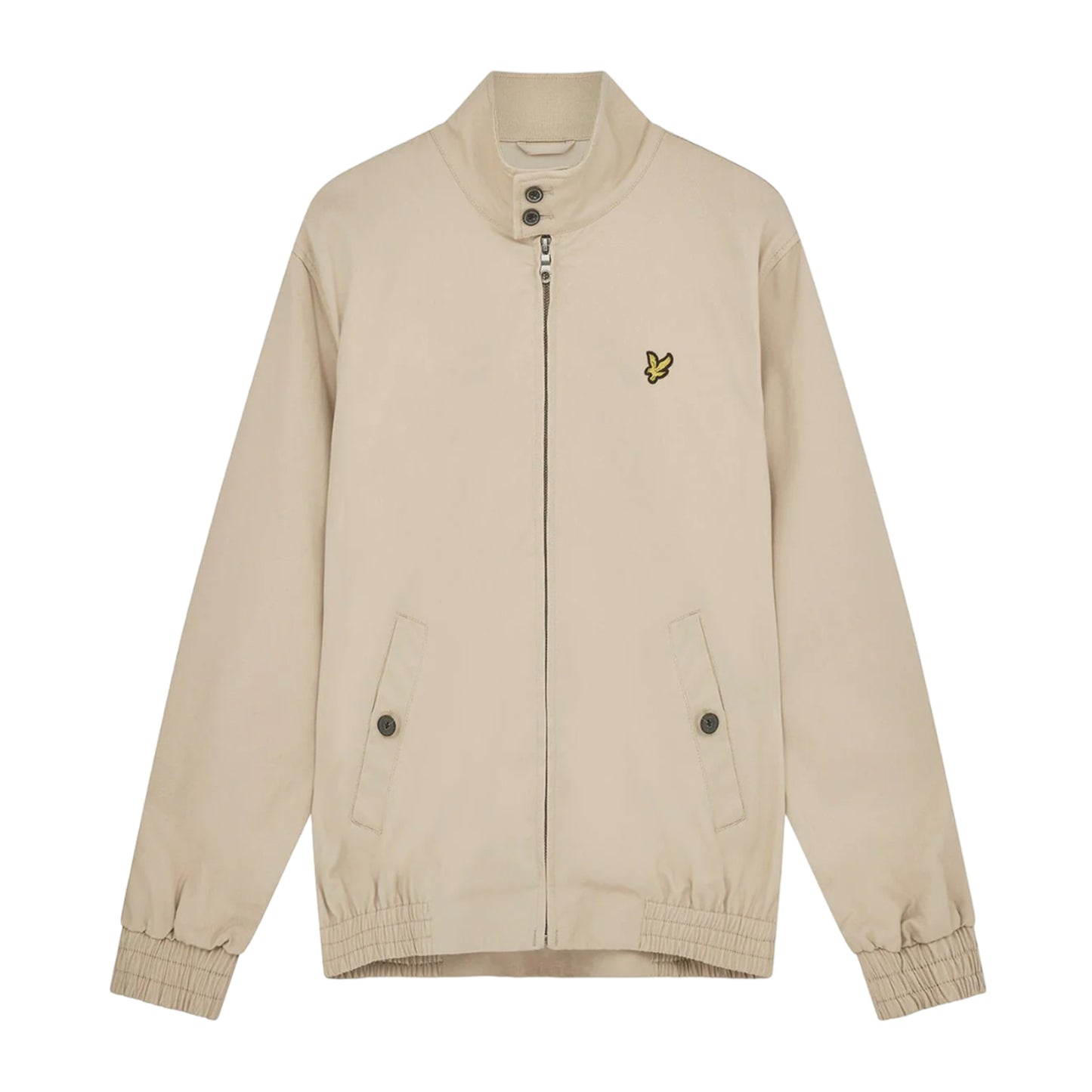 Stone - Front - Lyle & Scott Mens Harrington Jacket