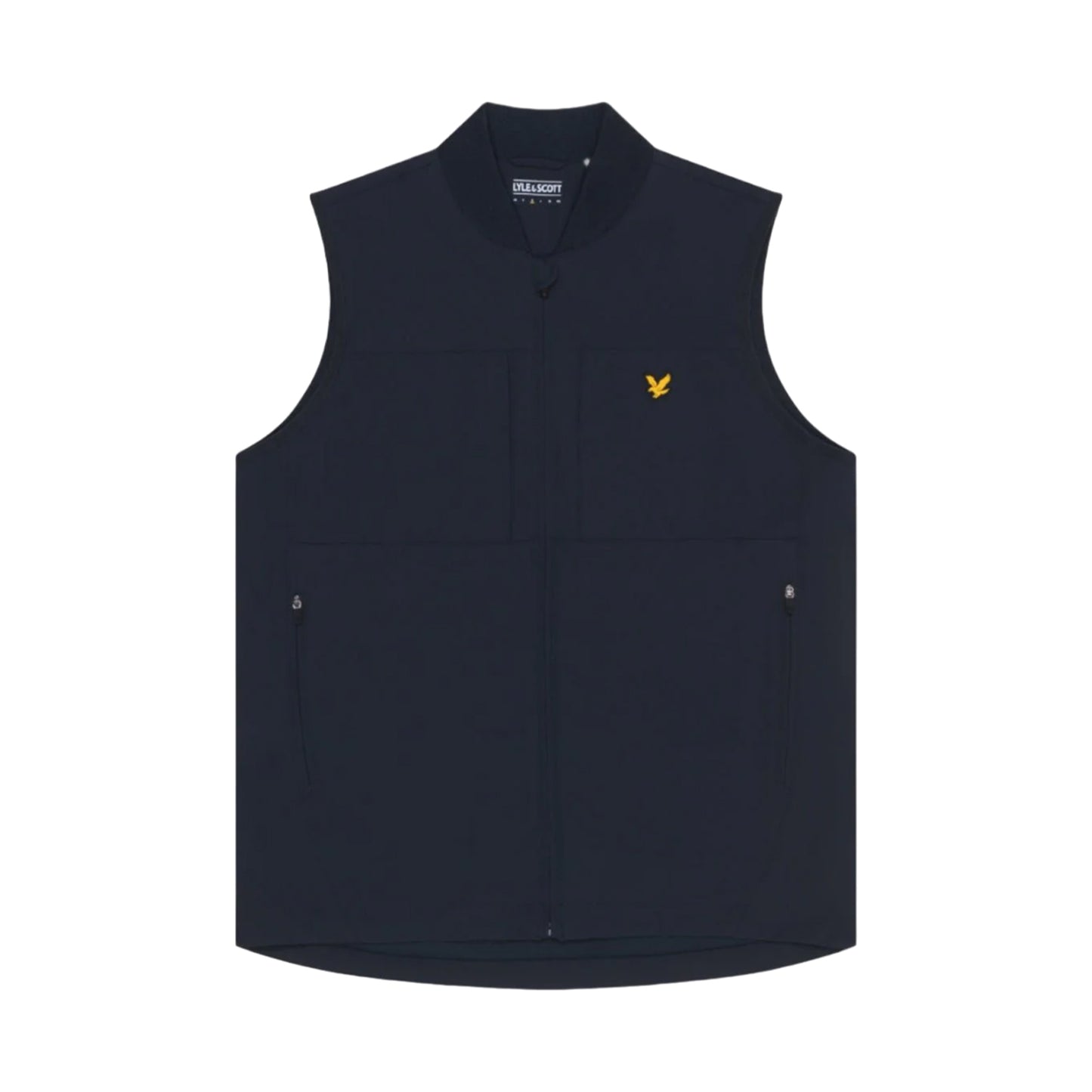 Dark Navy - Front - Lyle & Scott Mens Tech Golf Gilet