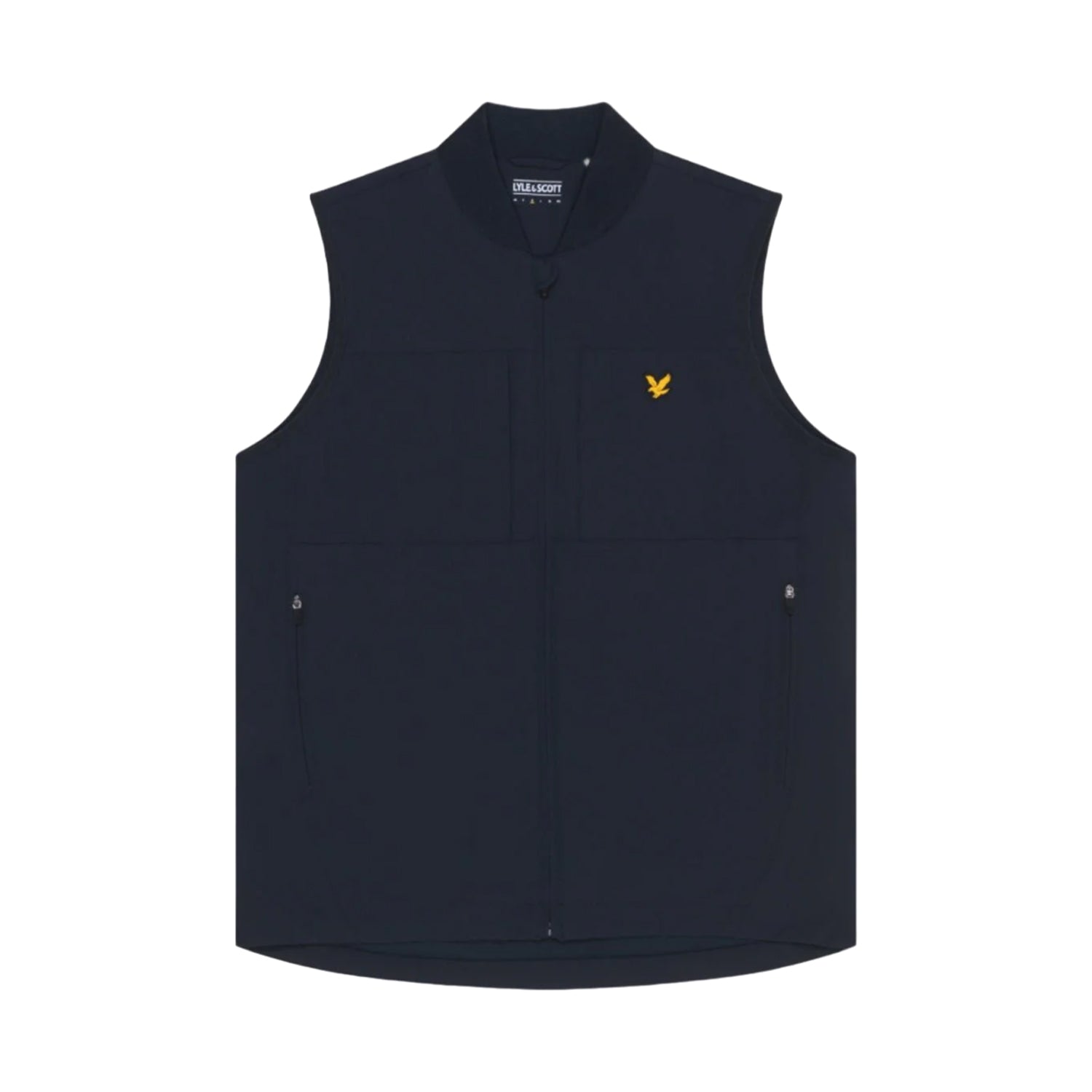 Dark Navy - Front - Lyle & Scott Mens Tech Golf Gilet