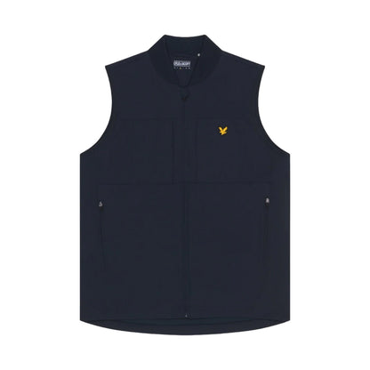 Dark Navy - Front - Lyle & Scott Mens Tech Golf Gilet