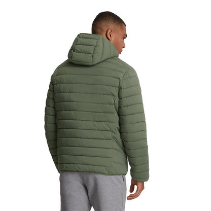 Cactus Green - Back - Lyle & Scott Mens Stretch Quilted Jacket