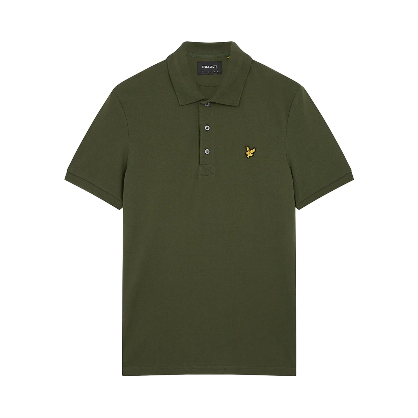 Olive - Front - Lyle & Scott Mens Plain Polo Shirt