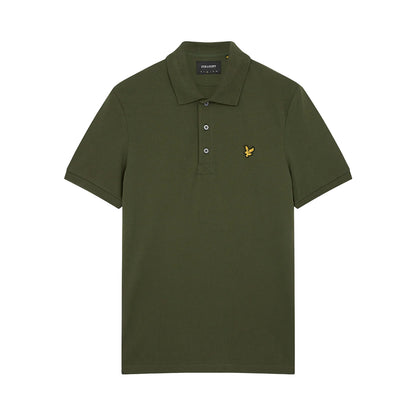 Olive - Front - Lyle & Scott Mens Plain Polo Shirt