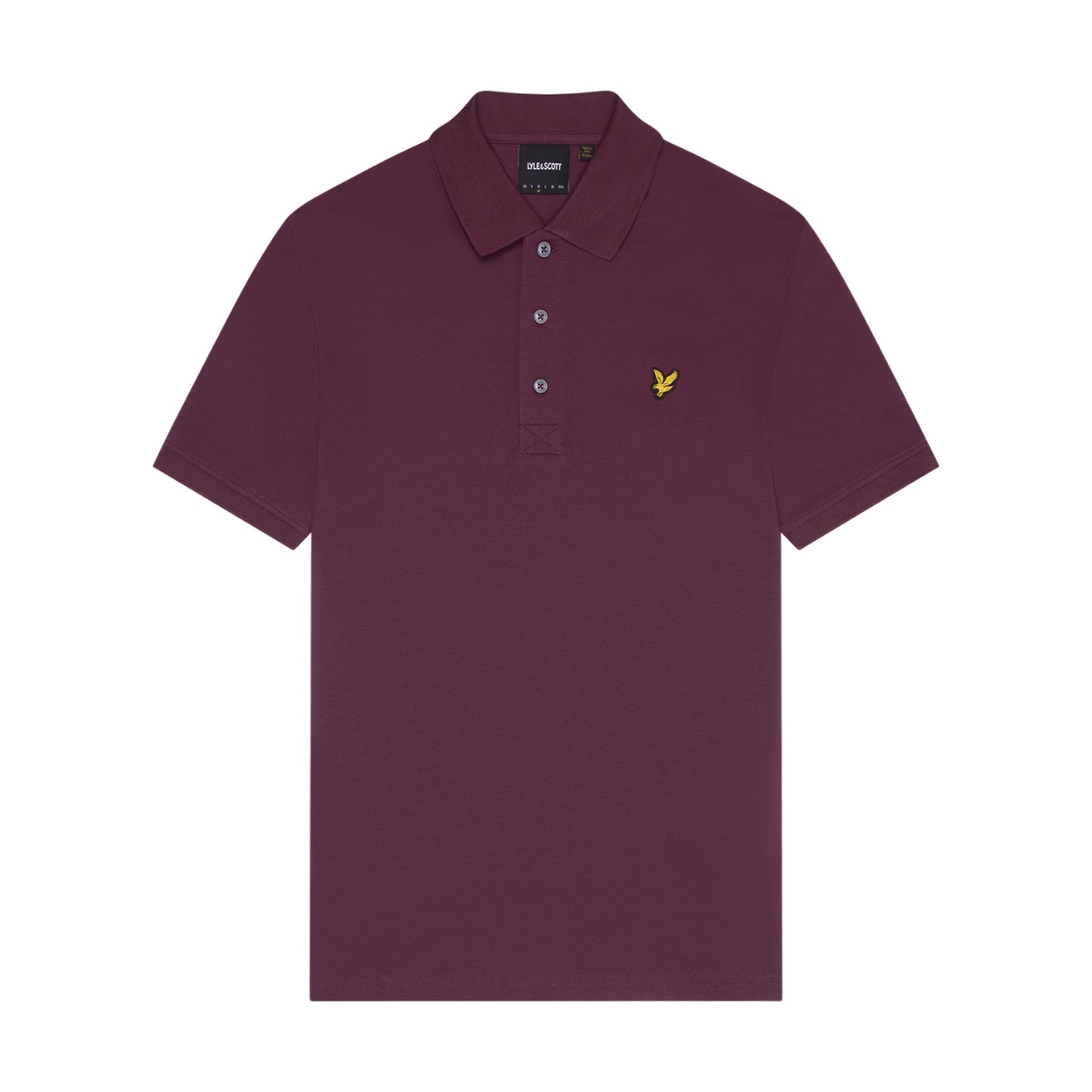 Weavers Claret - Front - Lyle & Scott Mens Plain Polo Shirt