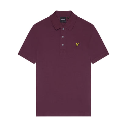 Weavers Claret - Front - Lyle & Scott Mens Plain Polo Shirt