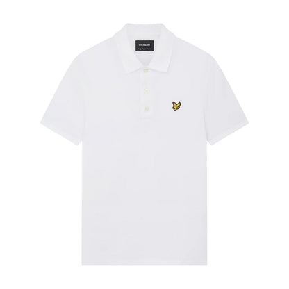 White - Front - Lyle & Scott Mens Plain Polo Shirt