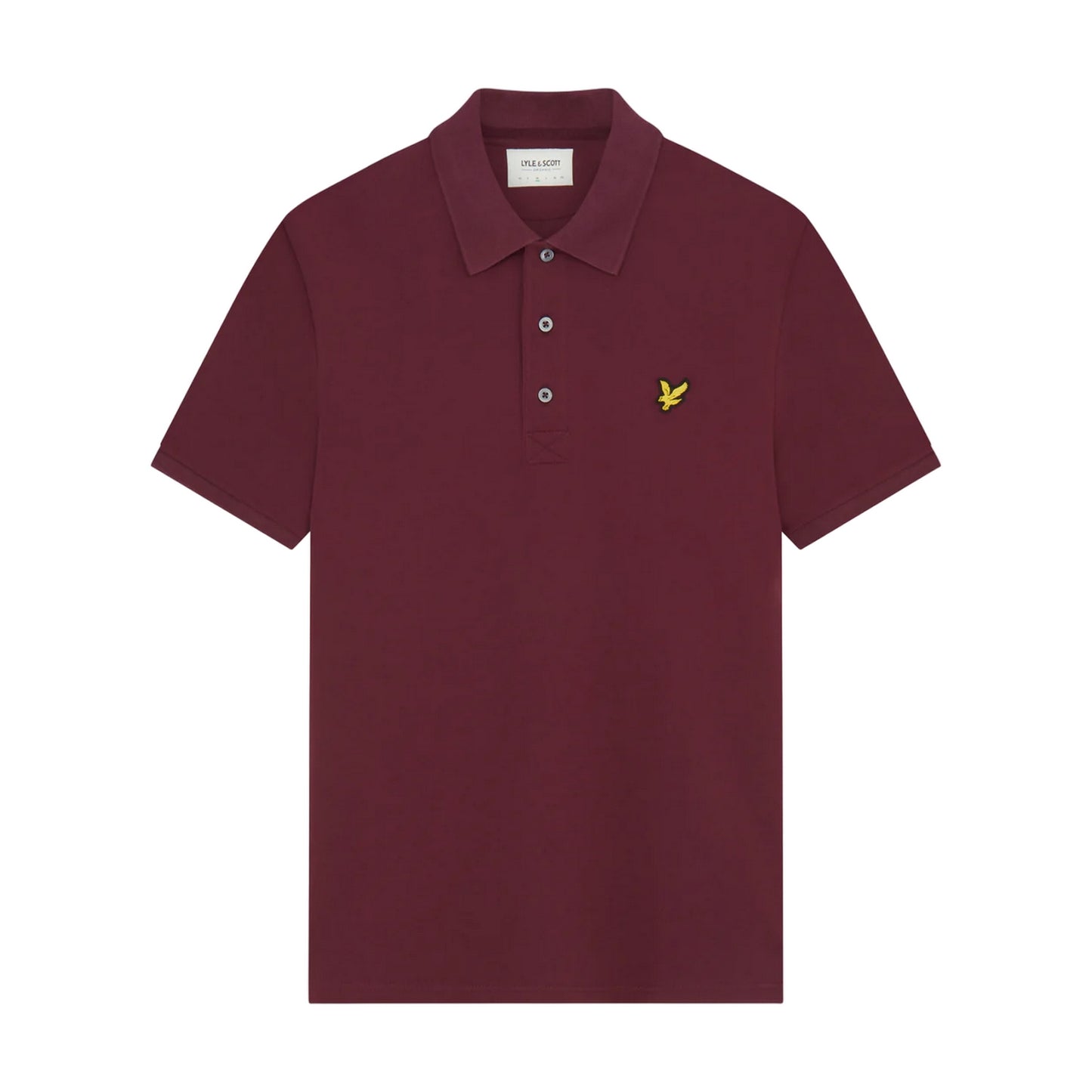 Burgundy - Front - Lyle & Scott Mens Plain Polo Shirt