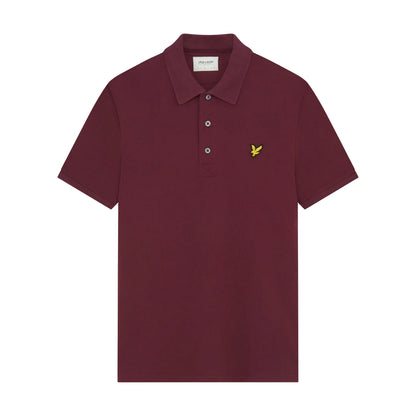 Burgundy - Front - Lyle & Scott Mens Plain Polo Shirt