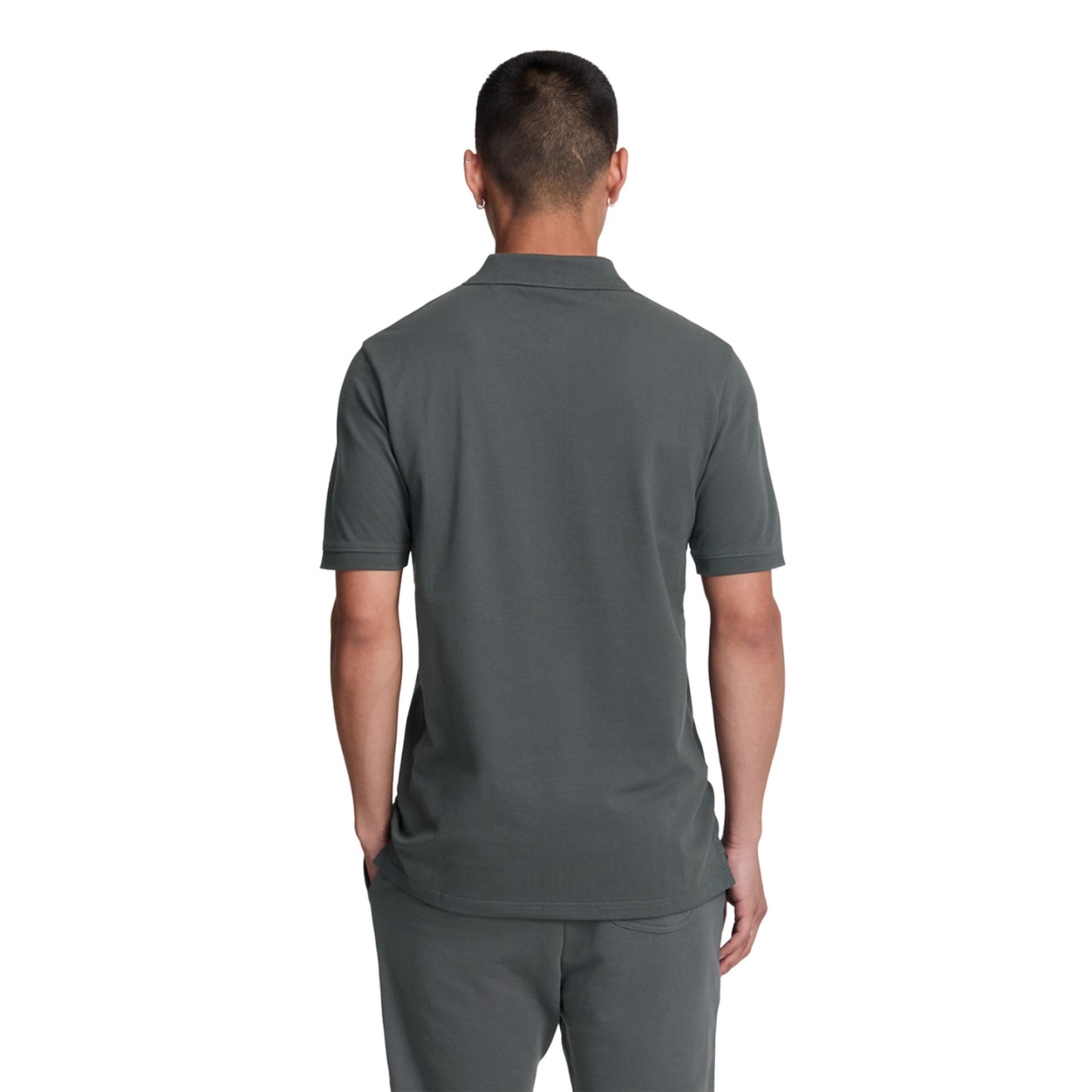 Gunmetal - Back - Lyle & Scott Mens Plain Polo Shirt