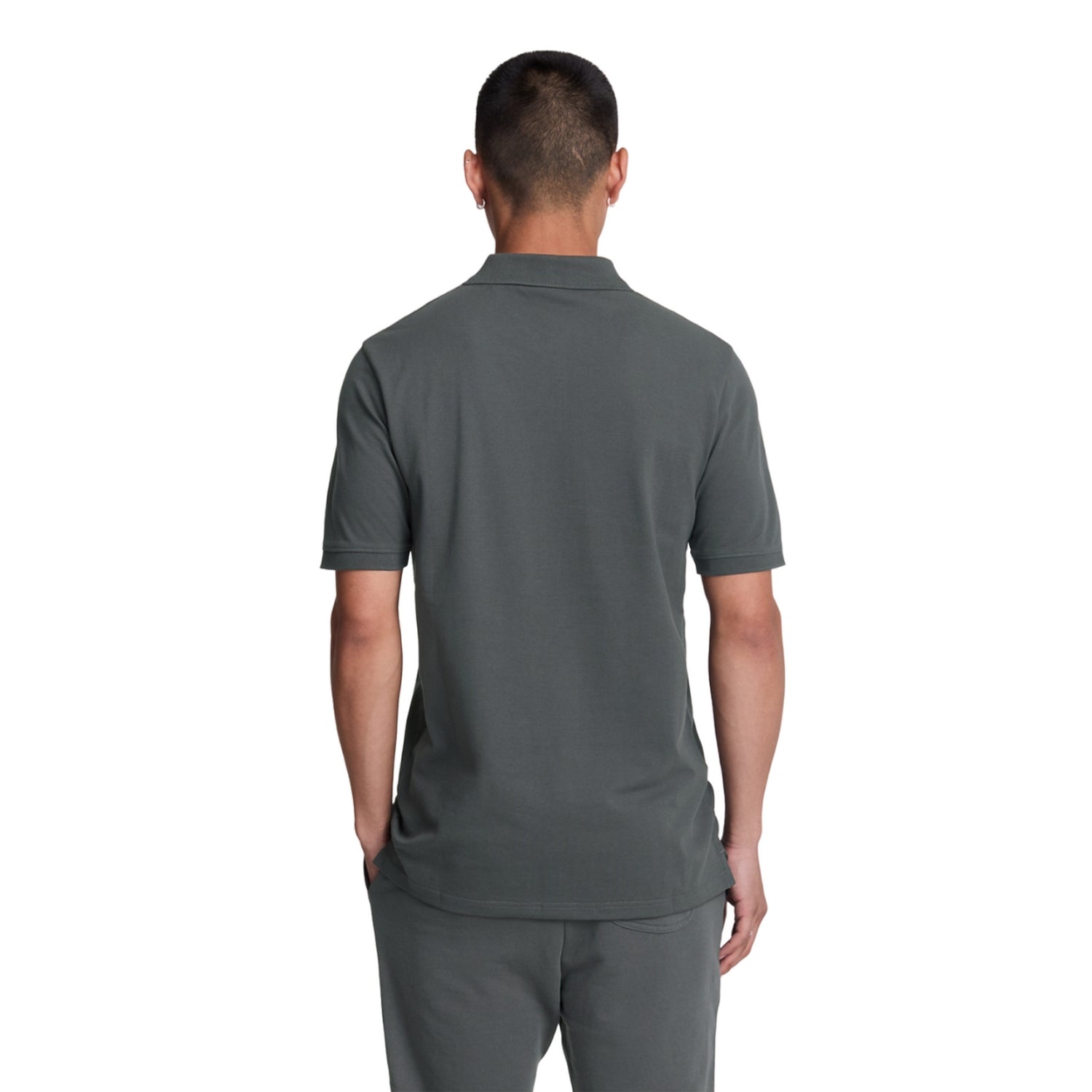 Gunmetal - Back - Lyle & Scott Mens Plain Polo Shirt