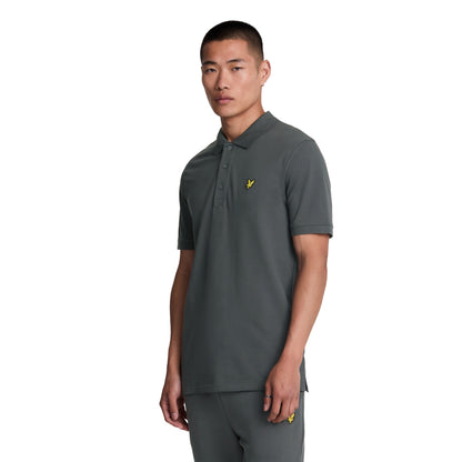 Gunmetal - Side - Lyle & Scott Mens Plain Polo Shirt