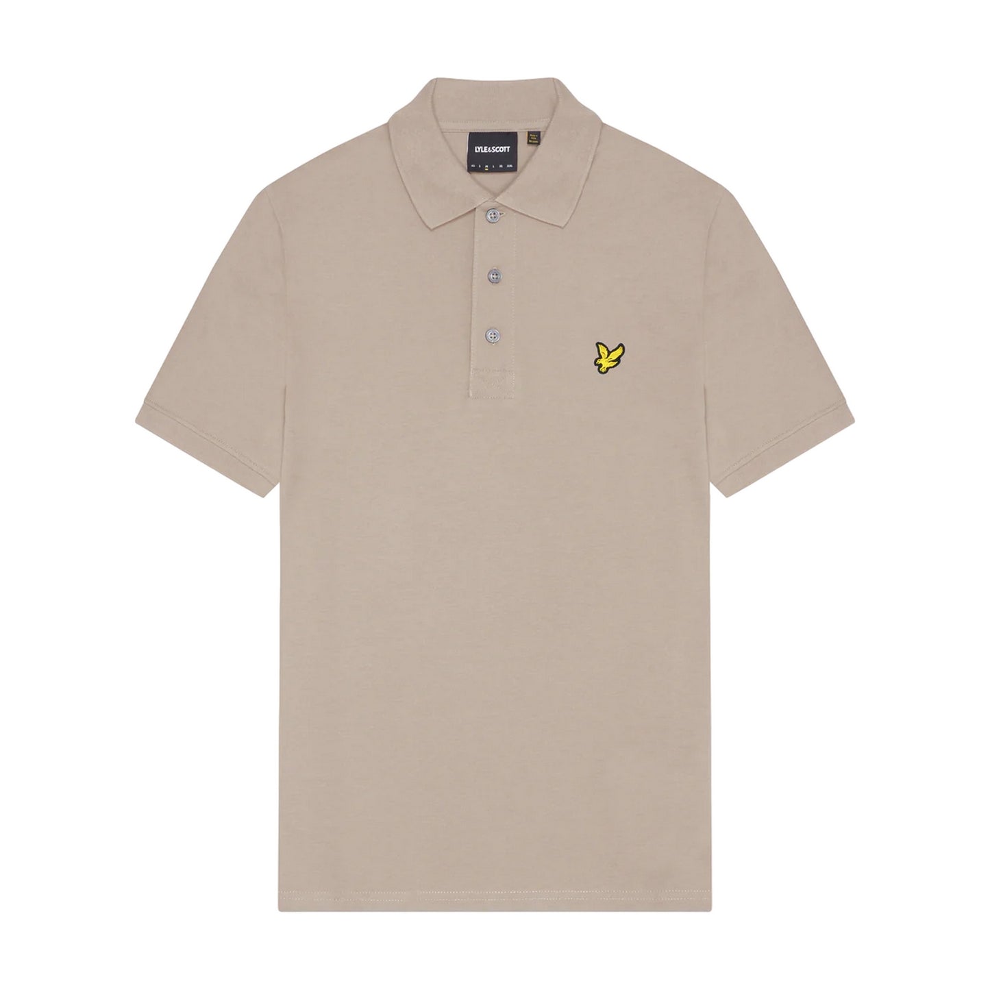 Heritage Taupe - Front - Lyle & Scott Mens Plain Polo Shirt