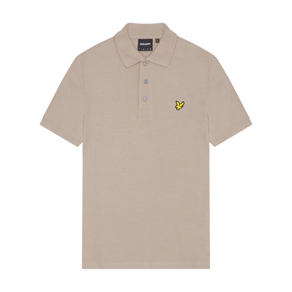 Heritage Taupe - Front - Lyle & Scott Mens Plain Polo Shirt
