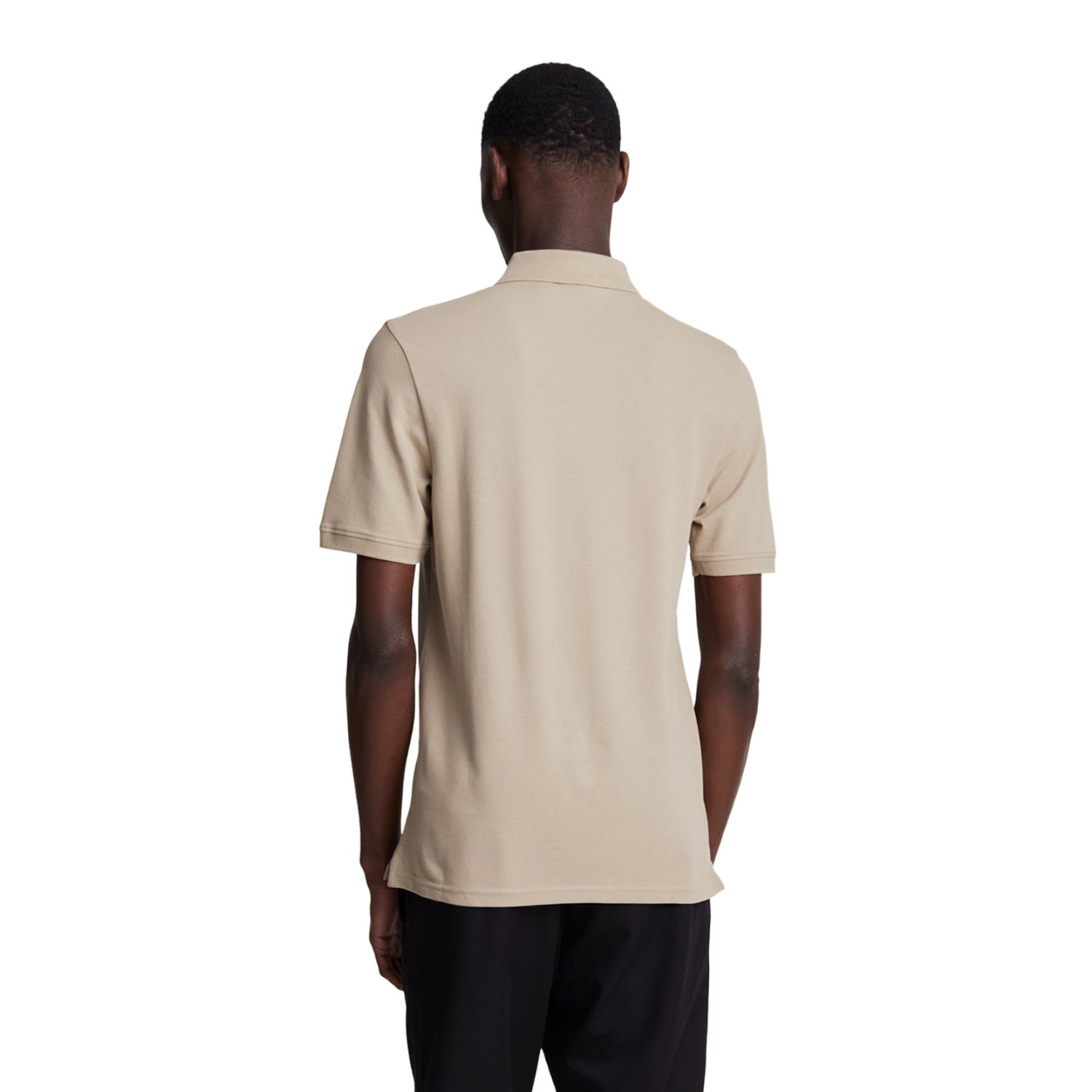 Heritage Taupe - Back - Lyle & Scott Mens Plain Polo Shirt