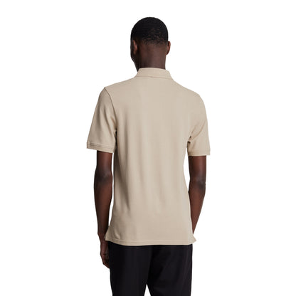 Heritage Taupe - Back - Lyle & Scott Mens Plain Polo Shirt