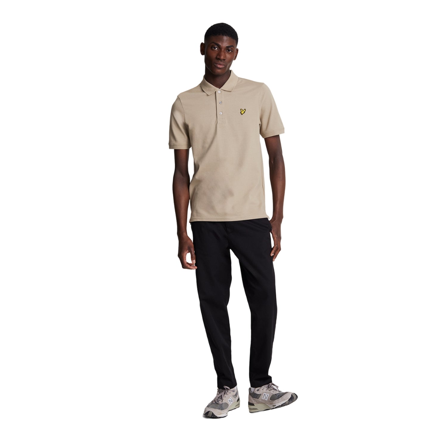 Heritage Taupe - Lifestyle - Lyle & Scott Mens Plain Polo Shirt