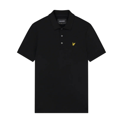 Jet Black - Front - Lyle & Scott Mens Plain Polo Shirt