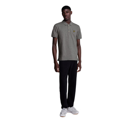 Mid Grey Marl - Lifestyle - Lyle & Scott Mens Plain Polo Shirt