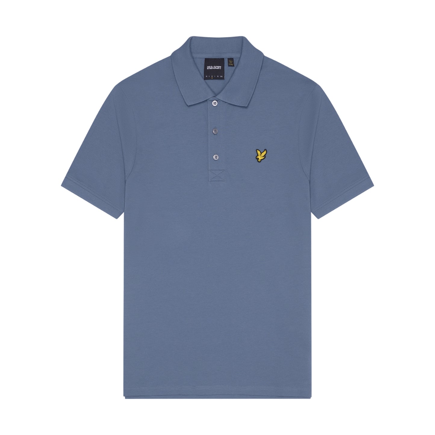 Mist Blue - Front - Lyle & Scott Mens Plain Polo Shirt