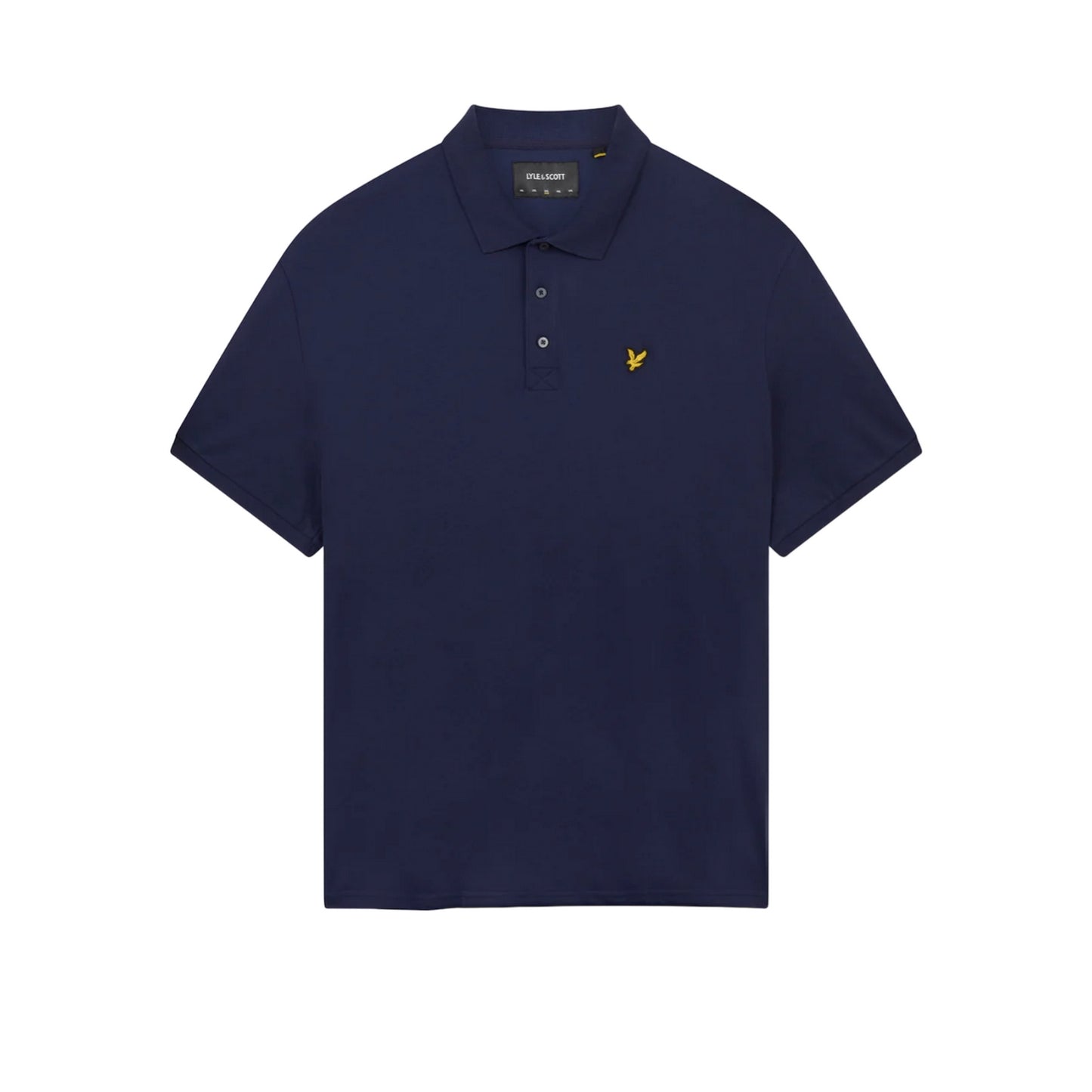 Navy - Front - Lyle & Scott Mens Plain Polo Shirt